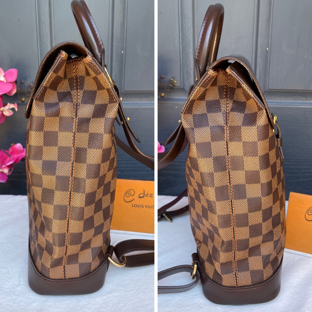 💝LIKE NEW 💝 LOUIS VUITTON Damier Ebene Soho Backpack - Picture 6 of 17